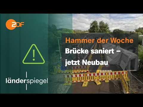 Bridge renovated, now needs rebuilding | Blunder of the week from 09/26/2026 | ZDF