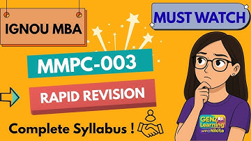 MMPC 003 | Business Environment Rapid Revision in 20 Mins | IGNOU MBA Dec 2025 Exam | Hindi