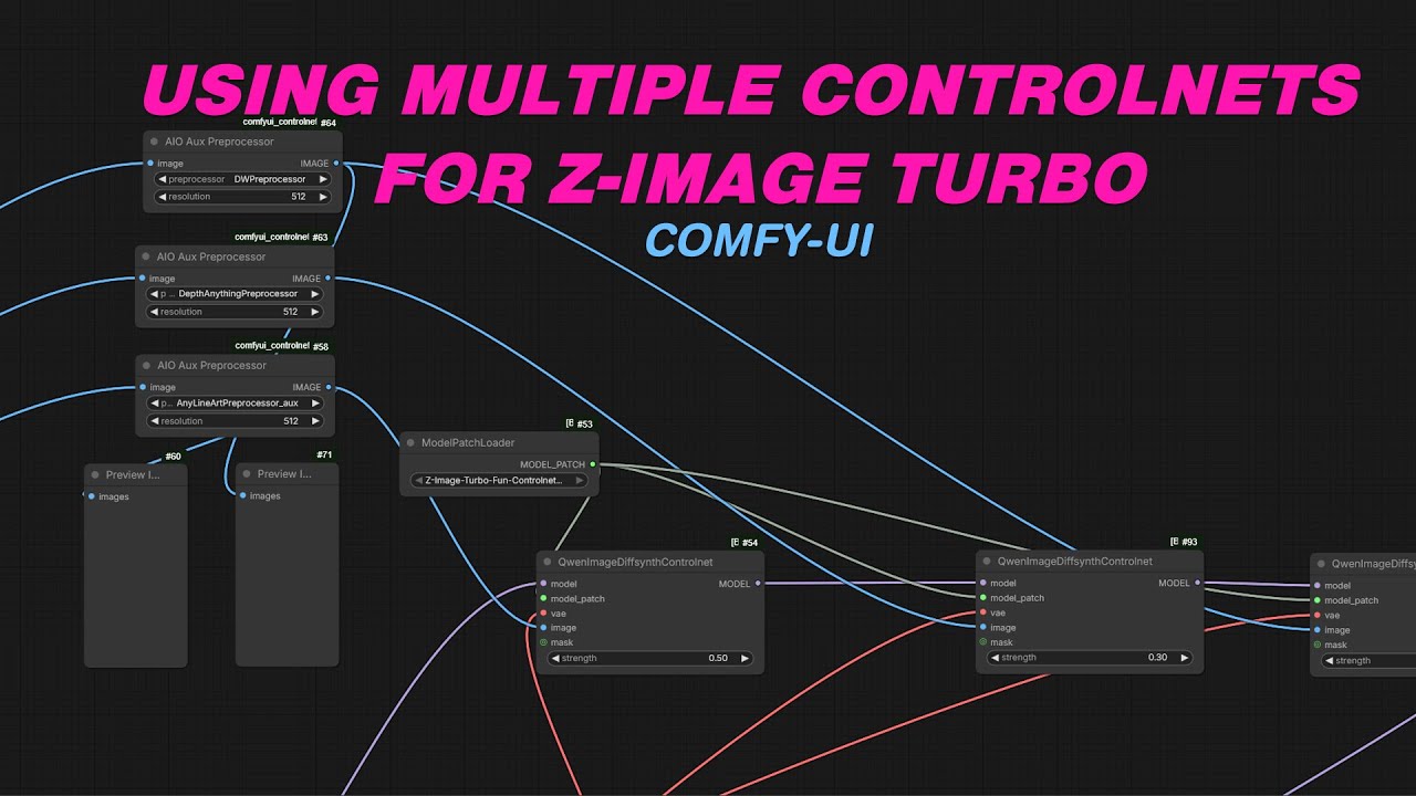 Multiple controlnets in Z-Image turbo ComfyUI