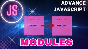 Modules in JavaScript, Advance JavaScript tutorial for beginners in Hindi/Urdu.