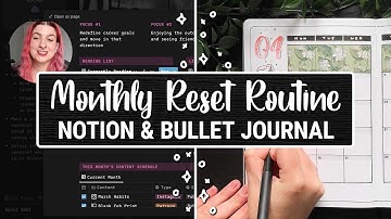 Productive April Reset Routine ✨ Notion & Bullet Journal Plan With Me