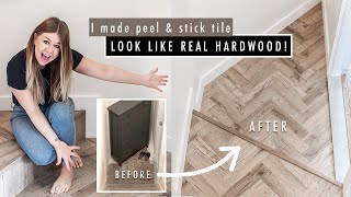 PEEL AND STICK FLOOR that looks like REAL hardwood! | SMALL ENTRYWAY MAKEOVERPART 1