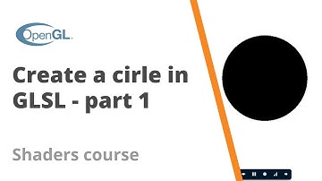 6. How to create a circle in GLSL part 1 - Shader Course