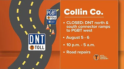 NTTA launches overnight repairs, closes DNT ramps to westbound PGBT