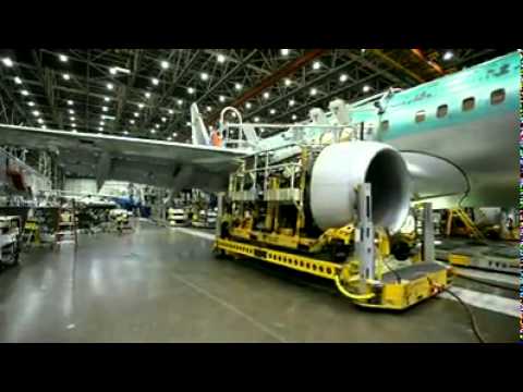 Manufacturing of Boeing Aeroplane in Factory