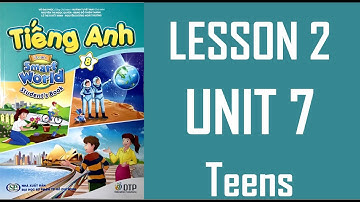 [TIẾNG ANH 8] I Learn Smart World  -  UNIT 7. TEENS  - LESSON 2