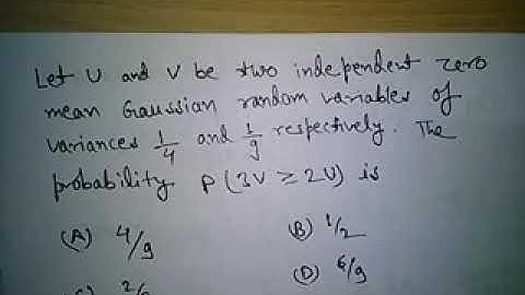 GATE EC Que- Gaussian Random variable Lecture by AKHILESH PANDEY
