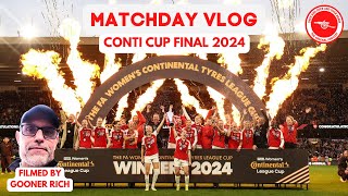 MATCHDAY VLOG - CONTI CUP FINAL - ARSENAL WOMEN 1 - 0 CHELSEA WOMEN