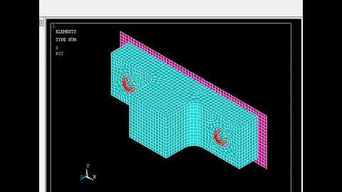 ANSYS Mechanical APDL Script Sample - TEE Geometric Modeling & Meshing