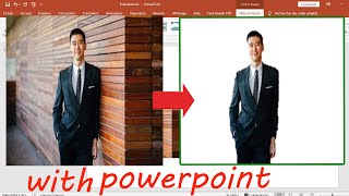remove background image with powerpoint 2016 or 2019 شرح طريقة ازالة خلفية الصور ببرنامج