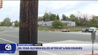 Man killed after being hit by 2 vehicles in Pontiac, deputies search for drivers