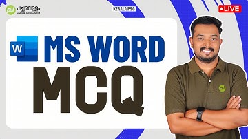 MS WORD MCQs | Typist | Computer Assistant | Asif T | Kerala PSC | Pachavellam Education