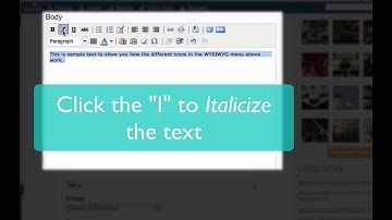 WYSIWYG Intro - Format Text