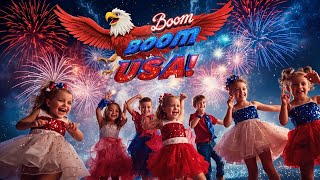 Boom Boom USA!  4th of July Dance Party for Kids 🇺🇸🎆
