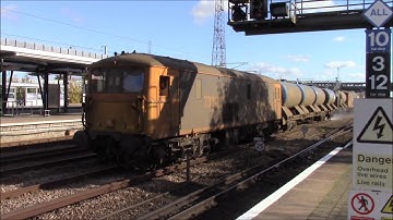 GBRF 73107 & 73212 clean Ashford International 27/10/17