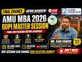 AMU MBA 2026 GDPI Master Session | Live with AMU TPO Mr. Saad Hameed | Final Interview Guidance #amu