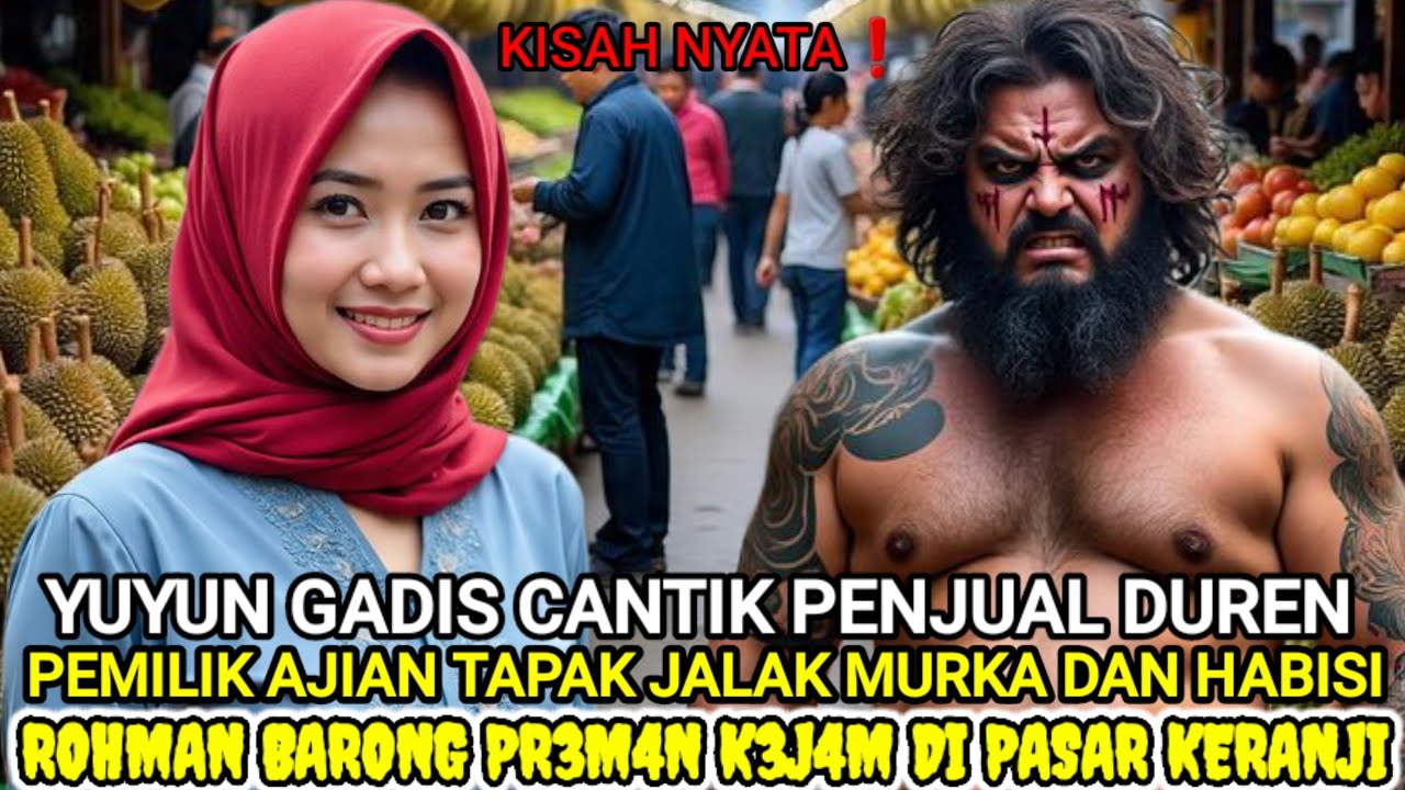 KISAH NYATA❗️ROHMAN BARONG PR3M4N KEJAM DI PASAR KERANJI VS YUYUN PEMILIK AJIAN TAPAK JALAK