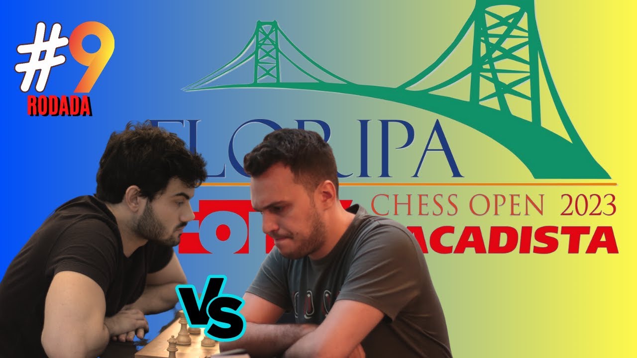 O Campeão do Floripa Chess Open 2023, GM Alan Pichot. A partida