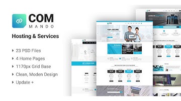 Commando Hosting & Services PSD Templates | Themeforest Website Templates and Themes