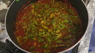 RICE WITH SHARIA  AND LADYFINGERS CURRY - ارز مع الشريعة و صغار كاري