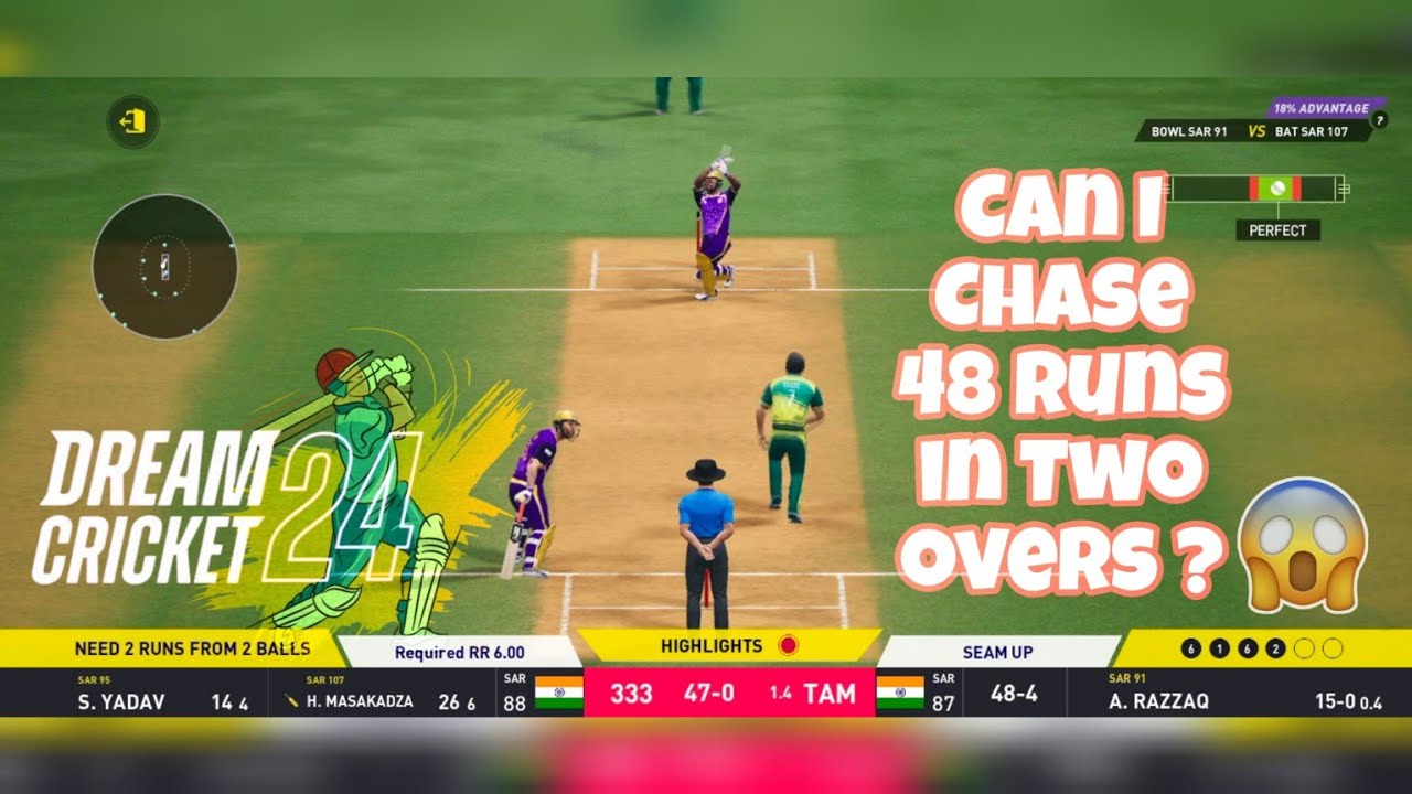 Can I Chase Chase 48 Runs In 12 Balls ? | DREAM CRICKET 2025 | Cricket ...