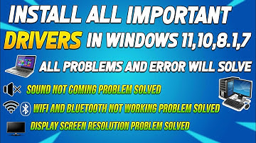 3 Ways to Install important Drivers in Windows 11/10/8.1/7 | Fix all Driver related problems💻🖥️