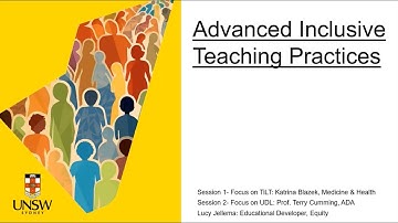 Advanced Inclusive Teaching Recording