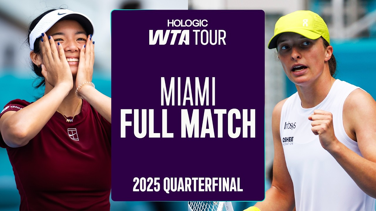 Eala Stuns Swiatek in Miami 🤯 | Alex Eala vs. Iga Swiatek 2025 Miami Quarterfinal | WTA Full Match