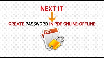 how to password protect a pdf file doucoment offline/online (Basic - 4)