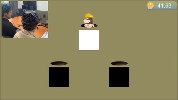 Single/Two-player SSVEP BCI based Mole Catching Game