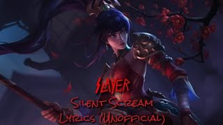 Slayer - Silent Scream - Lyrics (Unofficial)