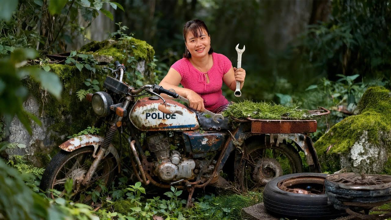 FULLY Restoration Abandoned POLICE Motorcycle | Restoring a Forgotten Motorcycle Found for 40 Years