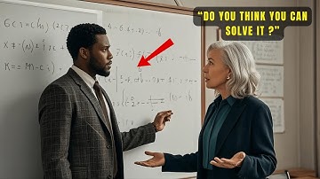 Harvard Professor Challenged a Black DAD—Then He Solved an Impossible Equation and Professor SHO