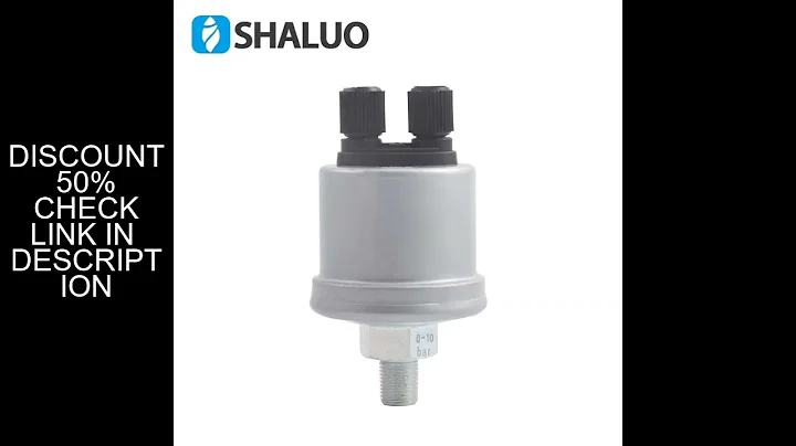 Universal 1/8NPT 0 to 10 Bar VDO Oil Pressure Sensor Switch Match With VDO Oil Pressure Gauge Diesel