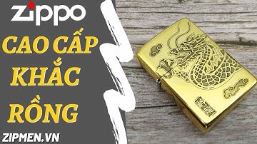 Zippo USA khắc rồng| Bật lửa Zippo Mỹ khắc axit ăn mòn hính rồng