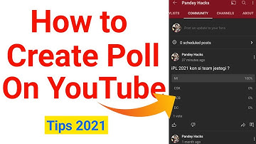 How to Create Poll On YouTube (2021)
