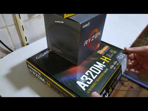 A320M H GIGABYTE  AMD Ryzen 5 1600 (12nm) 3.2 GHz 6-Core Processor RAM Corsair  LPX 8 GB DDR4