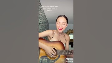 Thumbnail of Olivia Rodrigo singing an original song she wrote