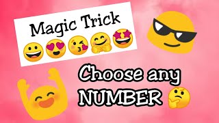 Choose any Number 🤔 Magic Trick #shorts Resimi
