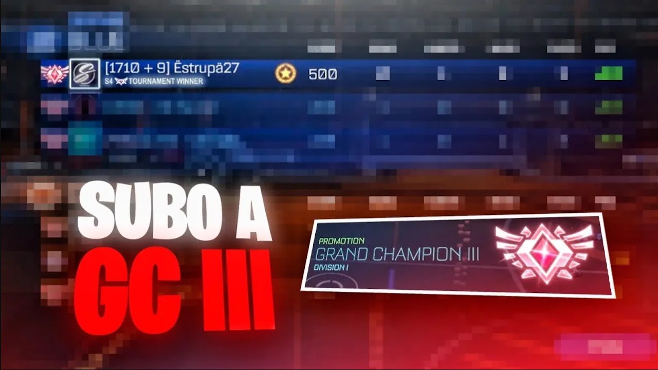GRAN CHAMPION III CONSEGUIDO *SEASON 12* ~ ROCKET LEAGUE - YouTube