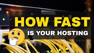 How fast your web hosting is performing | web hosting for wordpress speed test