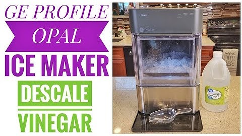 GE Profile Opal 2.0 Nugget Ice Maker | How to Clean & Descale with Vinegar (Model XPIO23SC33)