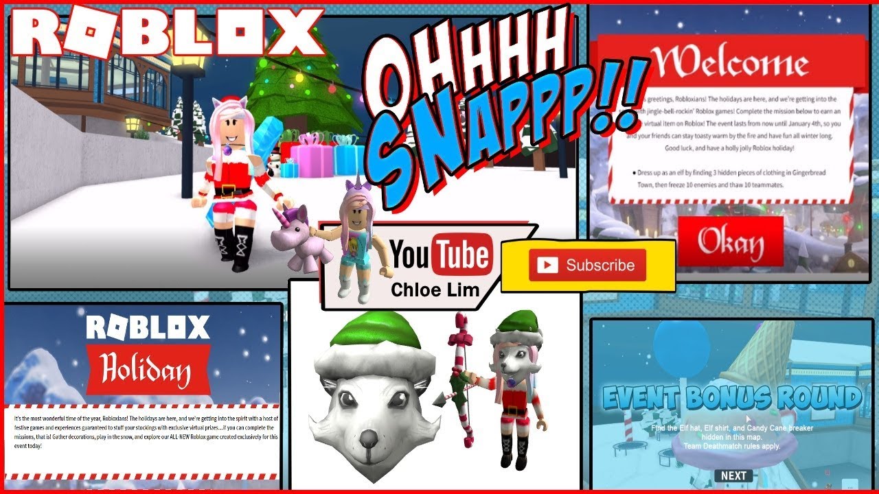 Icebreaker Trying To Get The Holiday Event Item Arctic Fox Roblox Youtube - elf shirt roblox