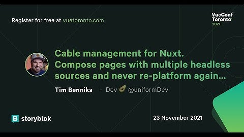 Cable management for Nuxt  Compose pages with multiple headless sources and never re platform again…