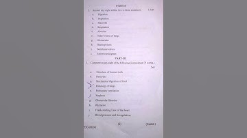 +3 4th semester zoology hons question,2022 Core-9 || Utkal university