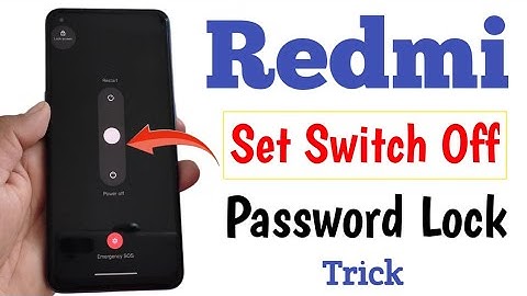 How to Set Switch off Password Lock in Redmi/Poco | Require Password to Power Off | Disable Off/ON