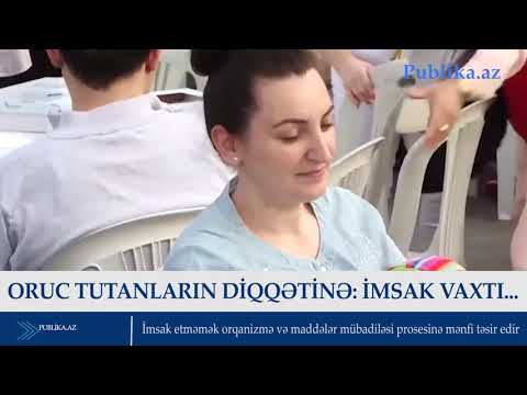 Oruc tutanların DİQQƏTİNƏ: İmsak vaxtı...