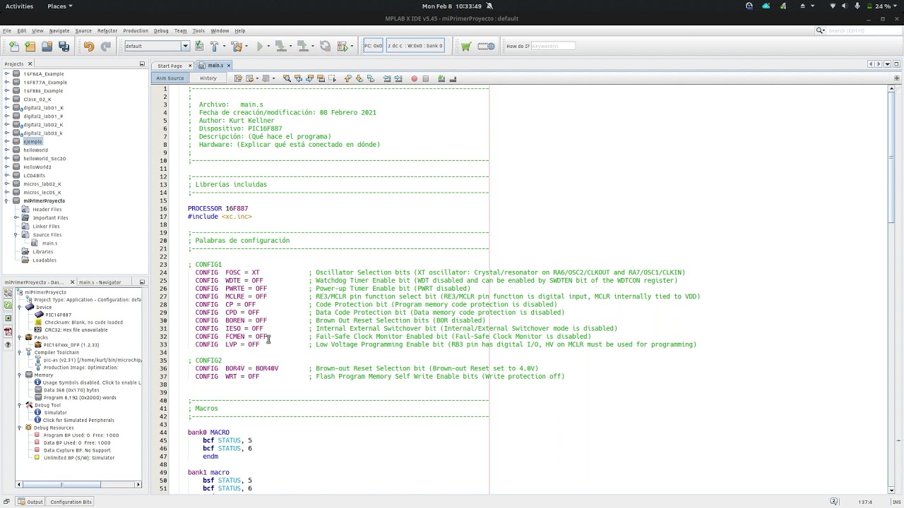 ¿Qué sucede cuando compilas un programa en MPLAB X?