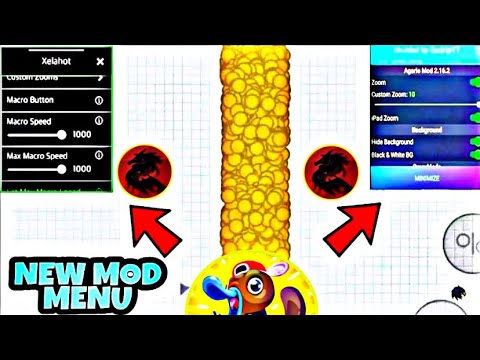 Agario Mod Menu-Macro Got Blocked-How To Speed Up Hold Button Feed -Fix  Login(Agar.io Mobile) 