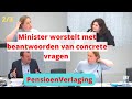 Minister Carola Schouten WORSTELT met CONCRETE vragen van Kamerleden Dhr Van Kent en Mw Maatoug 2/3.